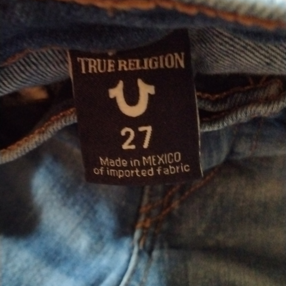 True Religion Halle mid rise super skinny Moto jeans. Size 27. - Picture 8 of 15